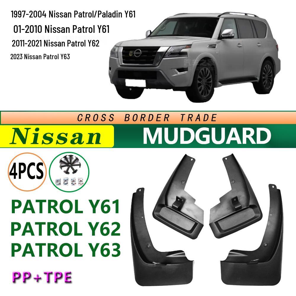 Mudguard for Nissan Patrol/Paladin Y61 Y62 Y63 Models (1997-2026) Car Accessories
