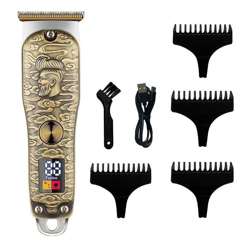 Машинка для стрижки волос, беспроводная бритва-триммер для бороды, электрический триммер с Т-образным лезвием, набор для ухода за волосами для мужчин