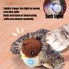 Flapping Bird Cat Toy Touch-Activated Lifelikes Sparrow Snowy Owl Chirping Cat Toy For Indoor Interactive Relieve Boredom