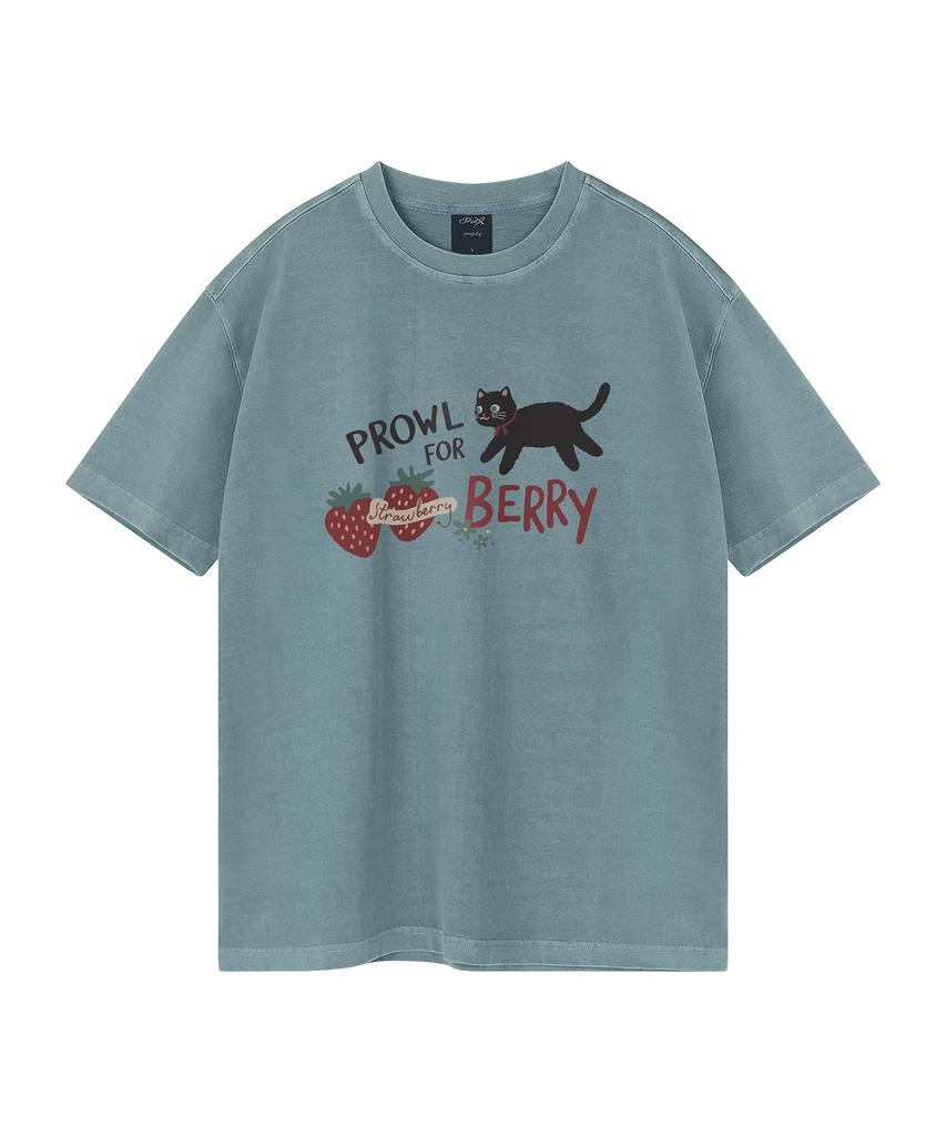 WILDROCK Футболка оверсайз с коротким рукавом Prowl For Berry Pigment (Обрезанный) (Тип Б)