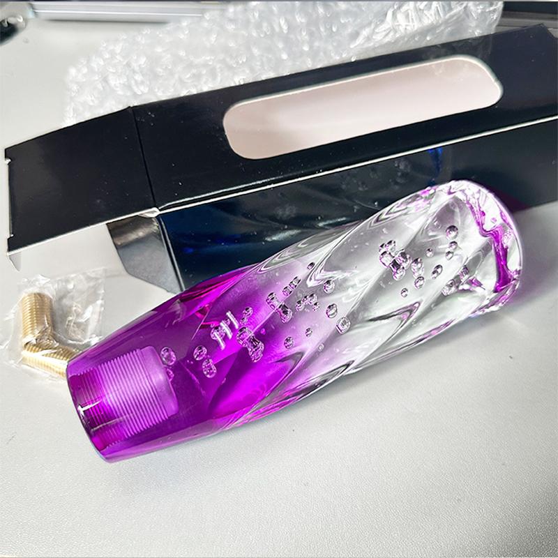 NEW 15cm Car Manual Shift Knob Acrylic Gear Shifter Head Shift Knob Stick Crystal Transparent Bubble Gear Shift Knob