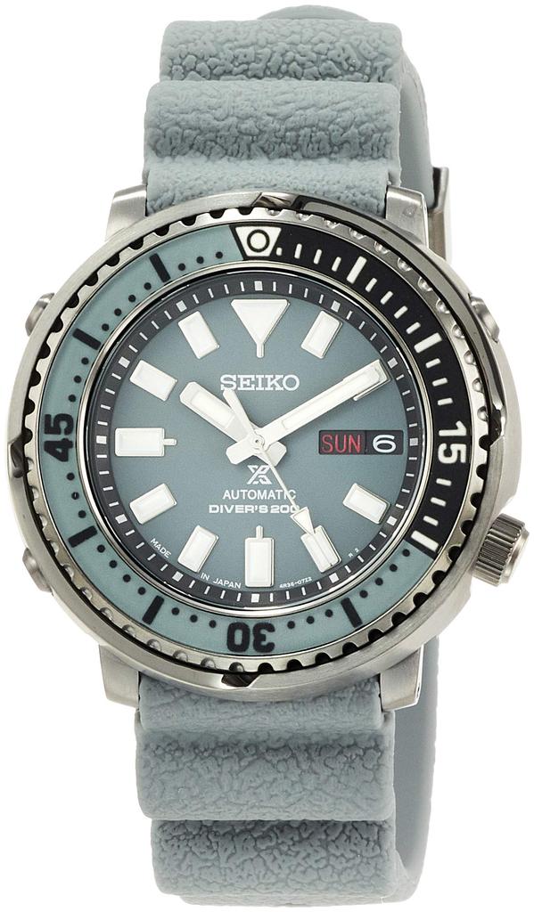 Seiko Watch Prospex SBDY061 200m Water Resistant Mechanical Watch with Automatic Winding Manual Street Series Safari Gray Men's Diver's (with