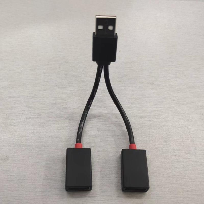 USB-разветвитель, 1 штекер на 2 гнезда, USB-удлинитель, зарядный шнур, адаптер питания, преобразователь-сплиттер