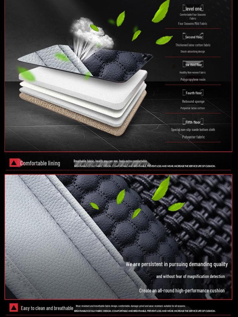 All-Season Seat Cushions for Honda Accord (8th, 9th, 10th Gen)