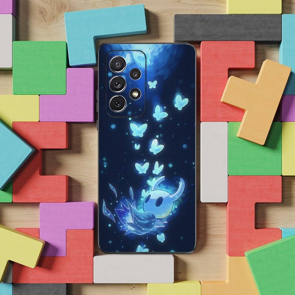 Hot H-Hollow K-Knight Game Phone Case For Samsung S25,S24,S23,S22,S21,S20,S10,Ultra,Plus,Lite,FE,Soft Silicone Black Cover