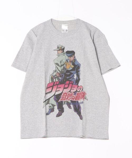 Jojos Bizarre Adventure Printed TShirt 26s1 Light Gray Japan New