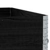 Pallet Top Frame Set 3 pcs Black 100x100 cm Solid Pine Wood