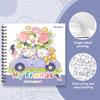 Car with Flowers Colouring Book - 30 Sheets Adult Colouring Book, 100gsm8.3x 8.3 Inch, Drawing Book, Birthday Gift, Holiday Part
