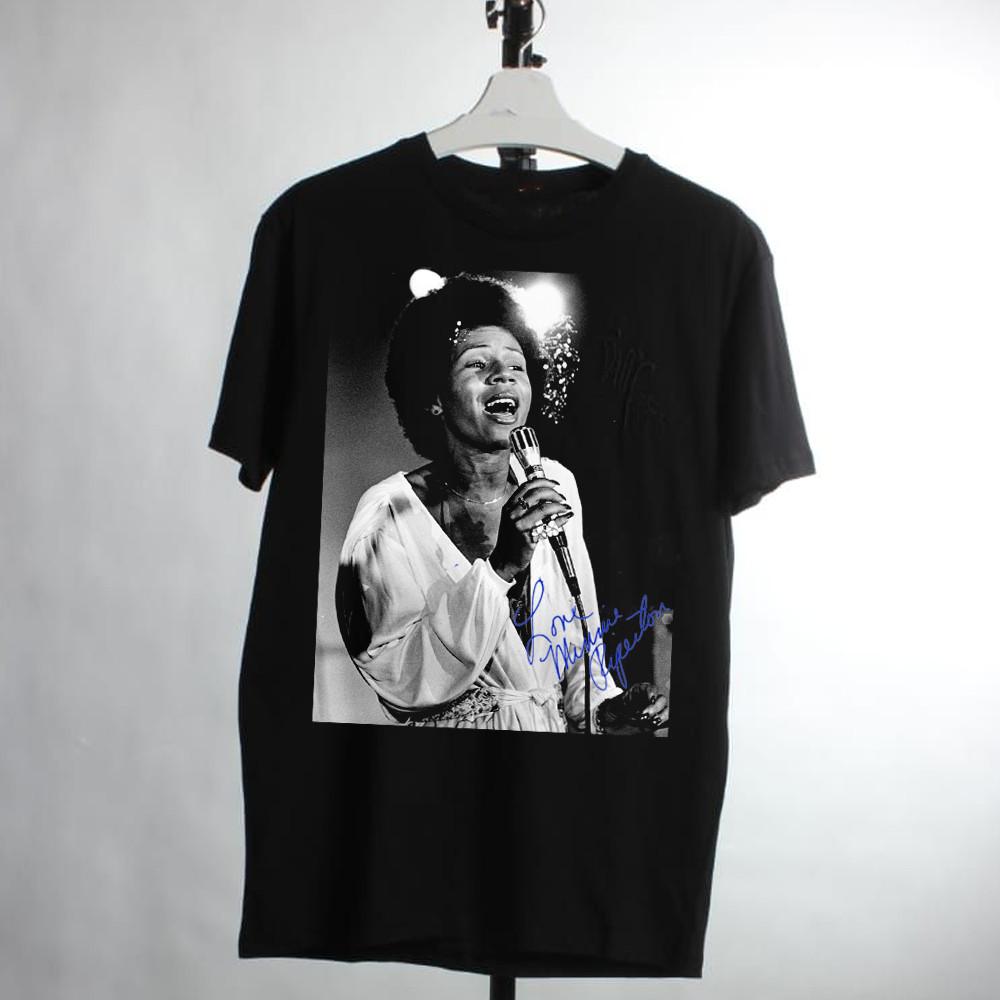 Minnie Riperton Live Signature T Shirt Black Unisex S-2345XL 1P0763 Unisex T-Shirt
