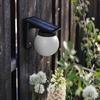 Solar Wall Lights Outdoor Adjustable Brightness Color IP65 Waterproof Solar Bulb Light for Garden Yard Gate and Pathway Lighting