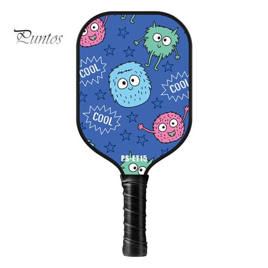 Детское весло для пиклбола с мультяшным принтом, легкая стекловолоконная детская ракетка для пиклбола, аксессуары для пиклбола, подарок на день рождения