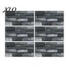 Adhesive Stone Texture Wall Paper 6Pcs Vintage Faux Self?Adhesive Tiles, Waterproof Oil?Proof Backsplash Removable Industrial Style Sticker, Peel