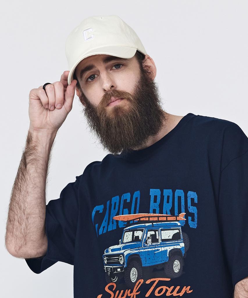 Кепка CARGOBROS Cb с маленьким логотипом (слоновая кость)