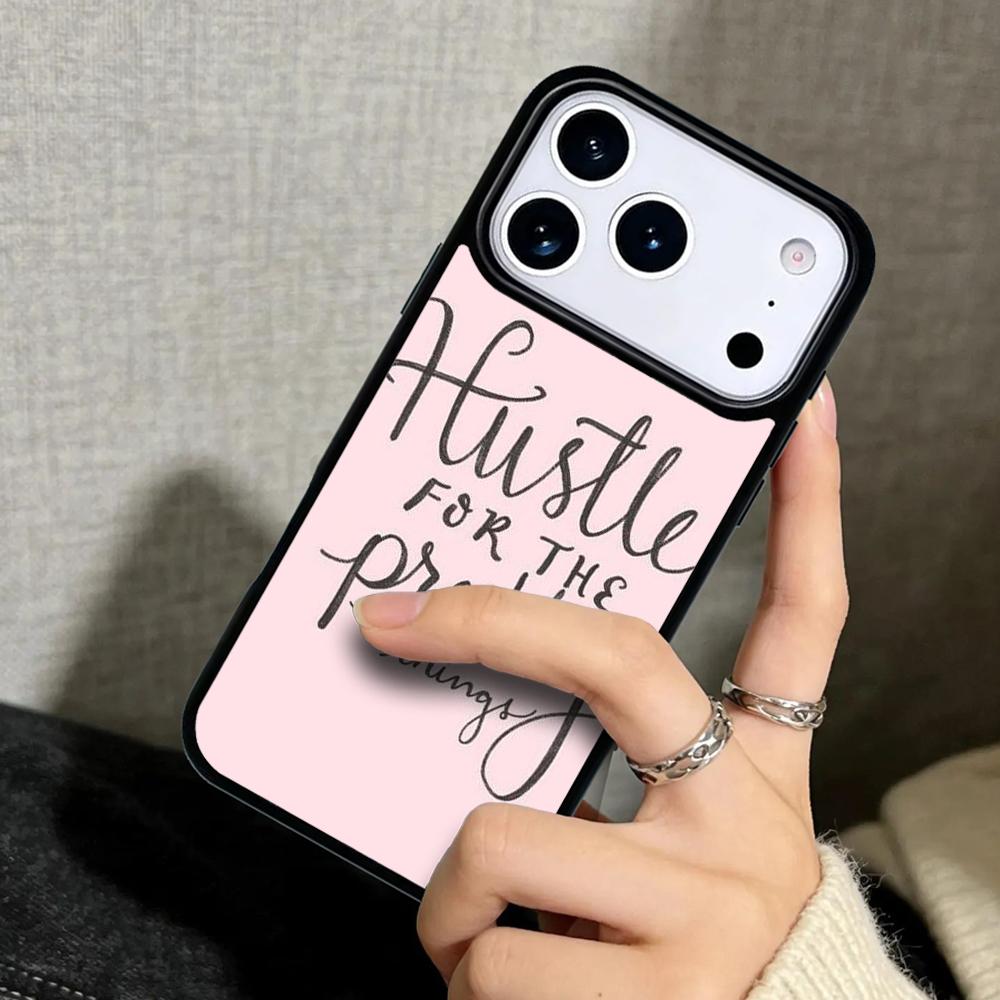 Чехол Case для iPhone 17 Air 16 Pro Max 15 Plus 11 13 Mini 14 12 Задняя крышка телефона Розовый Девушка Босс