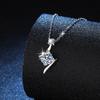 New Sparkling Real 1CT Moissanite Pendant Necklace for Woman S925 Sterling Silver Diamond Neck Chain Necklaces Fine Jewelry