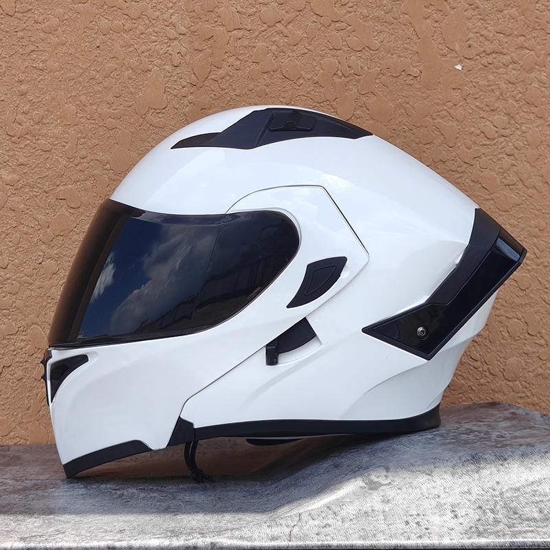 New Motorcycle Helmet Men's Face Helmet Women's Locomotive Full Helmet Summer Double Lens Universal In All Seasons