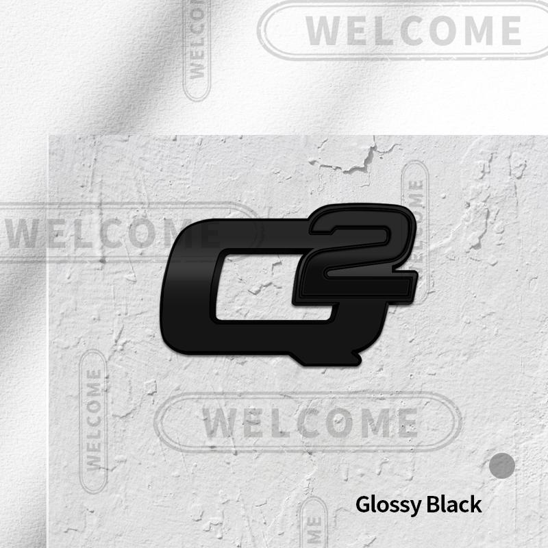 QSGJL1 3D Metal Q2 Q4 Logo Car Steering wheel Emblem Interior Badge Sticker Decals For Alfa Romeo Giulietta Giulia Mito 147 156 Stelvio