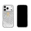 Чехол для iphone XR 17 Pro 12 16 Plus 14 Air 11 XS Max 13 18 Pro Max 15 Серебристый Блеск Трескающийся Фон Желтое Сердце Текст