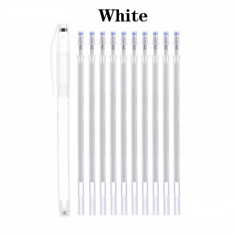 1 комплект маркеров, маркеры для ткани, карандаш, термопленка, затемнение, 10 шт. стержней + 1 шт., чехол для ручки