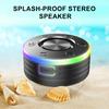Wireless Bluetooth-compatible Speaker with RGB LED Lights IPX7 Waterproof Easy Connection Portable Mini Stereo Speaker