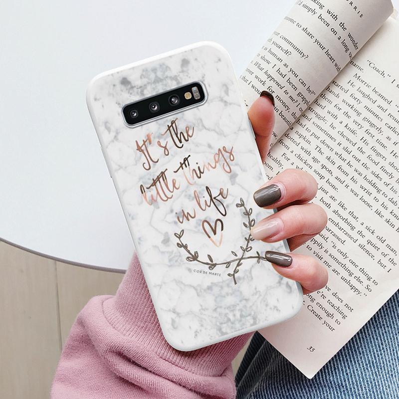 Цветной Роскошный Мраморный Чехол Для Samsung Galaxy S10 S 10 Plus S10E Fundas Мягкий ТПУ Защита Задняя Крышка Для Samsung S10 Ударопрочный