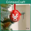 Christmas Balls Foam With Reindeer Snowflake And Santa For Holiday Decor Tree