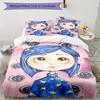 3pcs Coraline Design Cover Set - HD Printed Bedding with 1 Cover and 2 Pillowcases - Perfect for Home and Dorm Decor