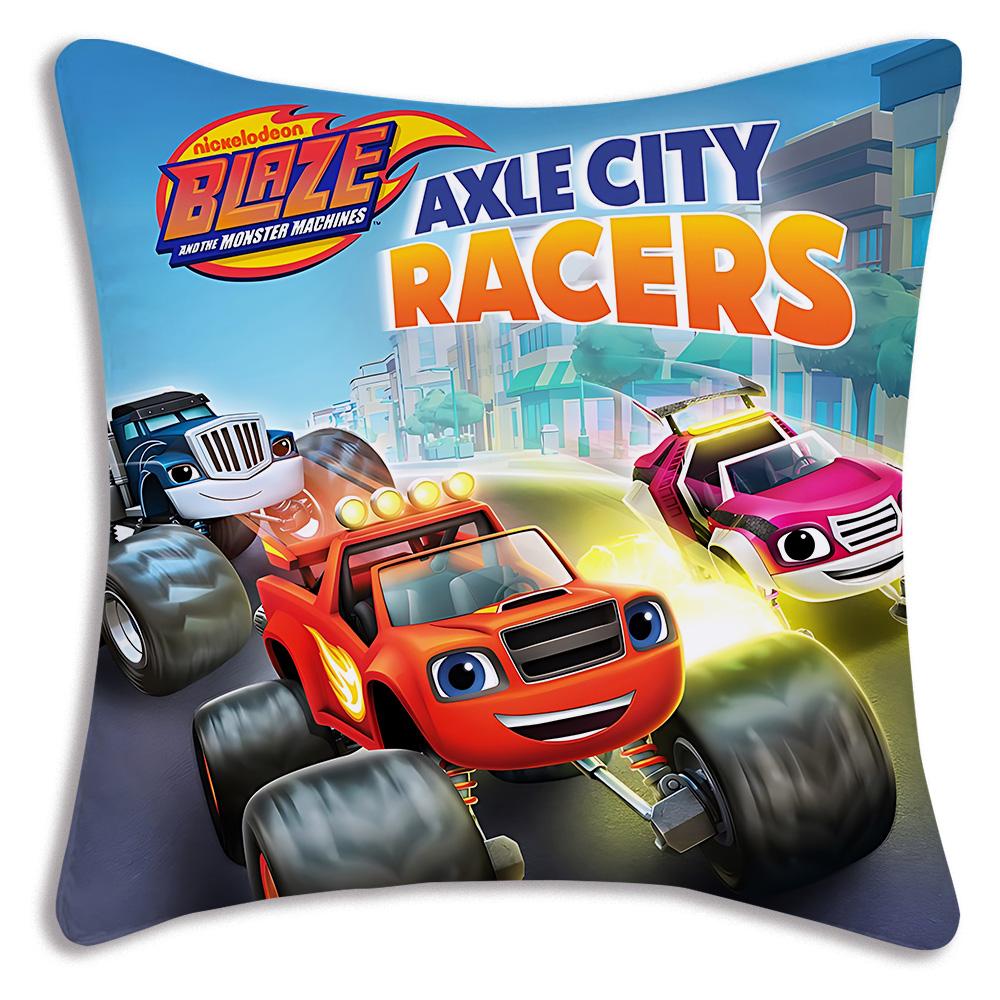 Чехлы на подушки 'Вспыш и Чудо-машинки' Мультяшные Декоративные для дивана Домашние Двусторонние Печать Короткий Плюш Милый Чехол для Подушки
