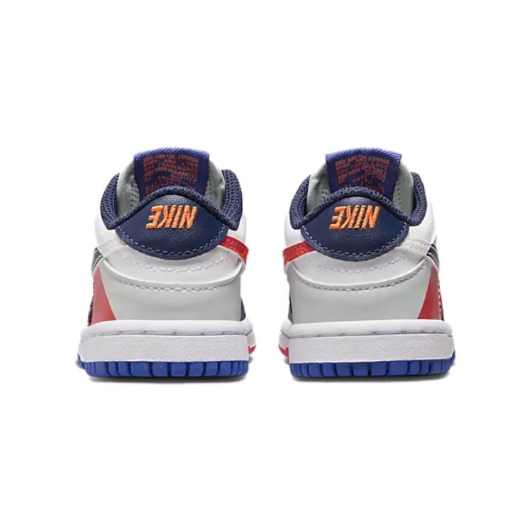 Nike Dunk Low SE TD Upside Down Baby Sneakers Multi-Color White Light-Silver FV2964-100