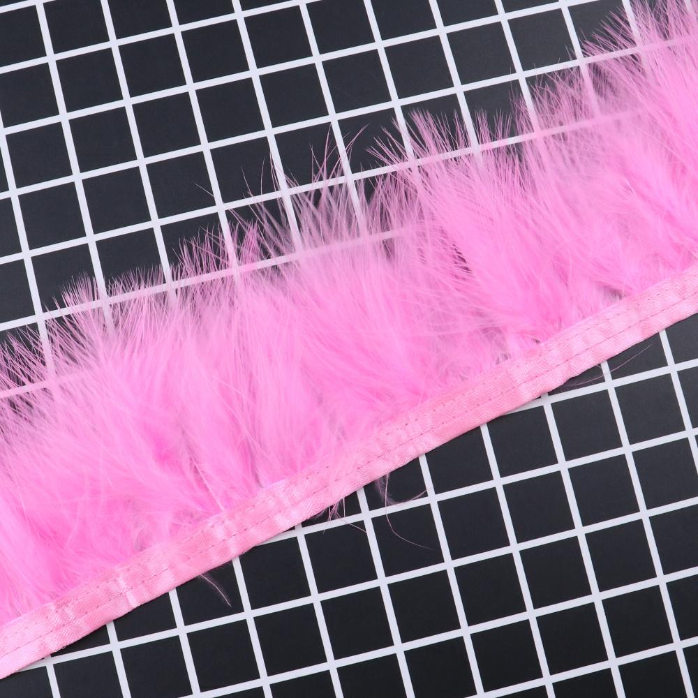 8-10Cm Marabou Turkey Feathers Trim Ribbon Diy Crafts Wedding Party Decor Sewing Clothing Accessories Handmade Home Plume Decor