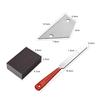 Guitar Luthier Tool Kit  1pc Stainless Steel Guitar Fret File + 2pcs Fingerboard Guard + 1pc Guitar