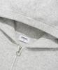 Covernat C Logo Lambswool Zip-Up Hoodie Knit Gray