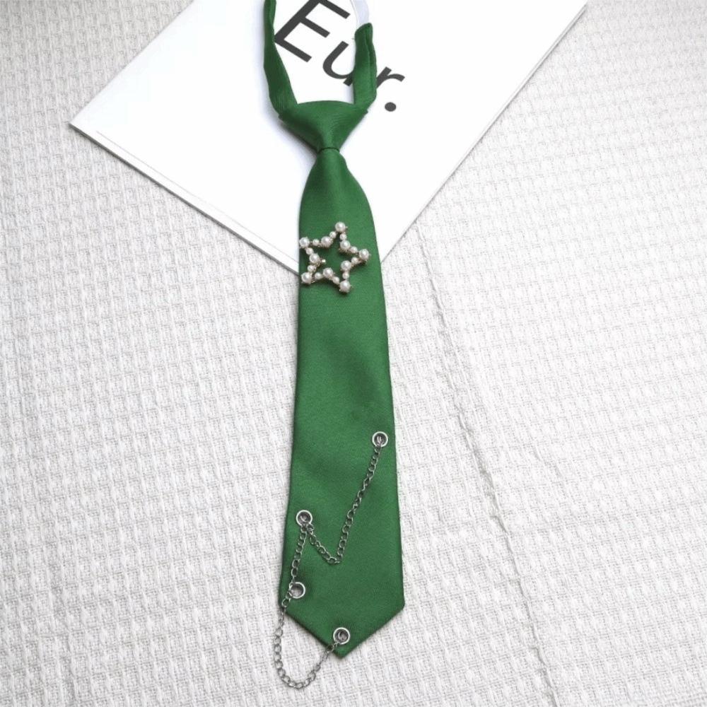 Korean Style Long Necktie Choker Shirt Tie Simple Star Tie Performance