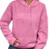 Women S Casual Solid Letter Print Pullover Hooded Sweatshirt