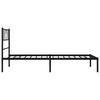 Vidaxl Металлическая Рама Кровати С Изголовьем, Черная, 80X200 См