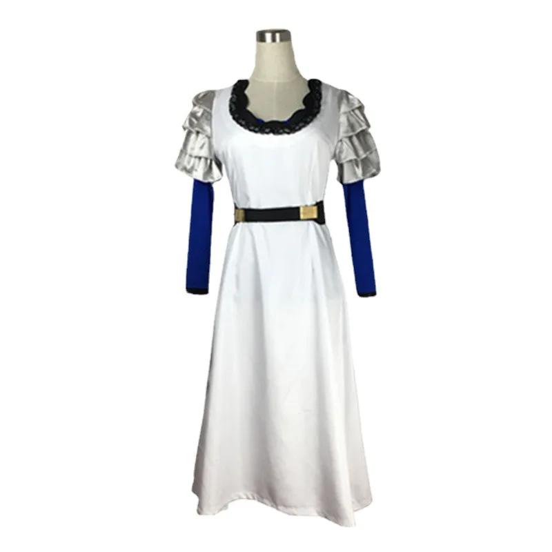 Аниме Токийский Гуль Камиширо Ризе Косплей Костюм Белое Платье с Длинными Рукавами Парик Очки Взрослая Женщина Сексуальный Карнавальный Костюм