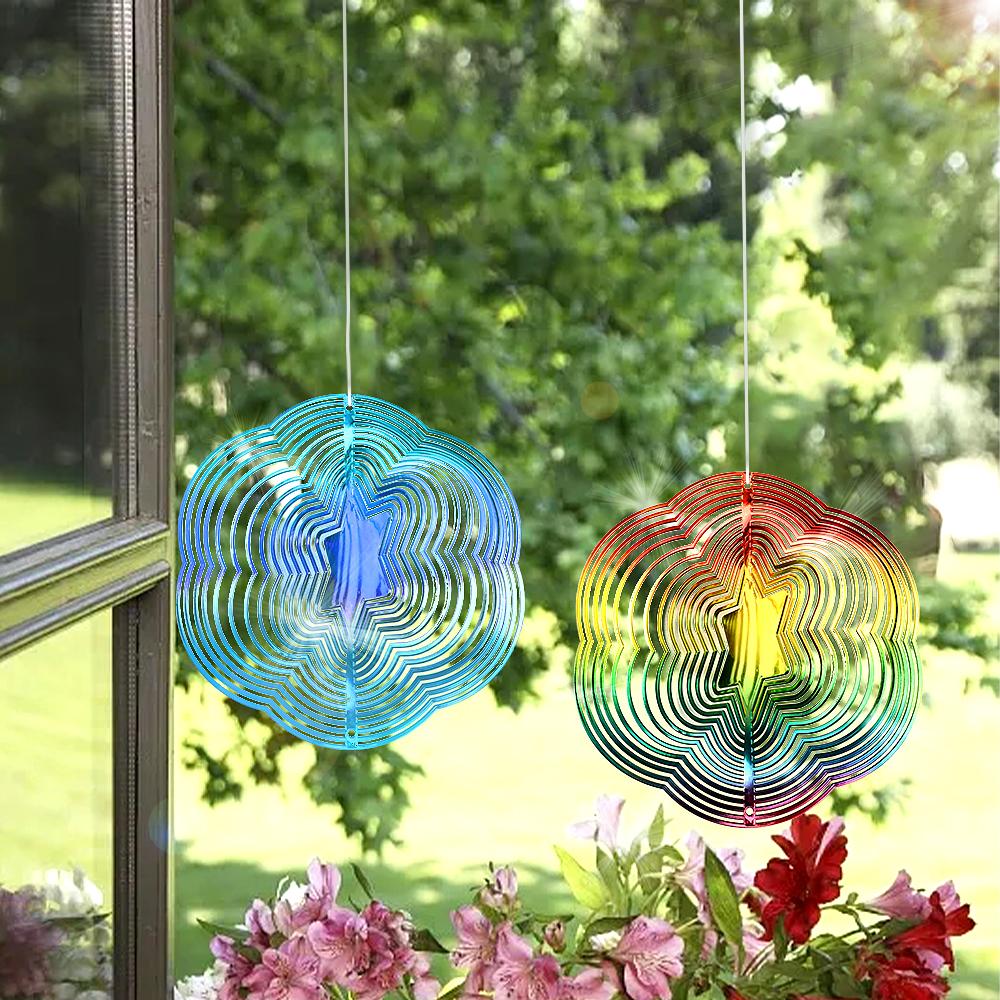 3D отпугиватель птиц-бабочек, спиннер, колокольчики, подвесные украшения, светоотражающее отпугивающее подвесное украшение, украшение для сада на открытом воздухе