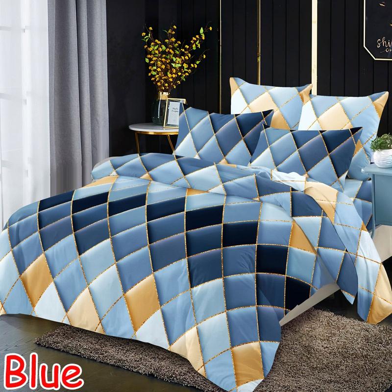 Пододеяльник + комплект подушек, одинарный, двойной, полный размер Queen King, ультрамягкая ткань из микрофибры, 6 цветов