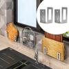 2pcs Stainless Steel Cutting Board Storage Rack Space Saving Wall Mounted Pot Lid Holder