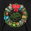 Cars Childrens/Kids Wreath Heather Christmas Hoodie