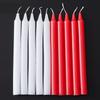 Red and White Candles for Household Lighting Wax Candles for Daily Use Ordinary Candles Without Romantic Wedding Long Pole Emergency Wax