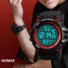 Роскошные мужские аналоговые цифровые часы для улицы, военные спортивные светодиодные водонепроницаемые часы