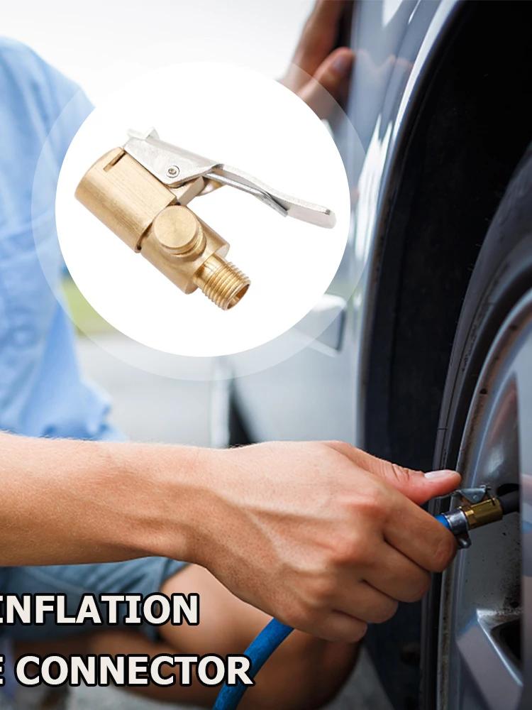 Насос-инфлятор Соединитель клапана Спущенный Зажимной адаптер Латунь Шина Колесо Шина Пневмопатрон Клапан колеса Шины Надувная помпа Насадка