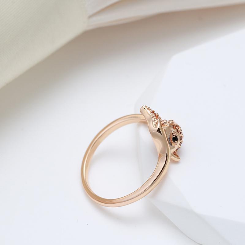 Kinel Rose Gold Color Fox Rings For Women