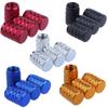 Zinc Zinc Alloy 4pcs Tube Car Truck Valve Cover Bicycle Valve Caps Tyre Air Caps Car Wheel Tire Valves