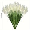 2 пучка шелковистой луговой травы 80 см, искусственные кустарники, всесезонное использование в помещении/на улице, большой букет тростника, декор для дома и сада, искусственные растения