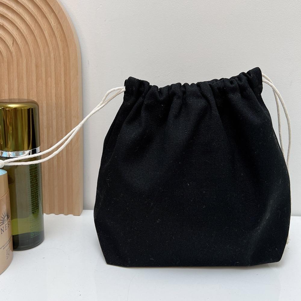 Cotton Storage Bag Candy Colour Sundries Organize Bags New Canvas Bag