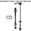 Bike Bicycle Axle Front Rear Quick Release Skewers With 25mm Hub Bearings