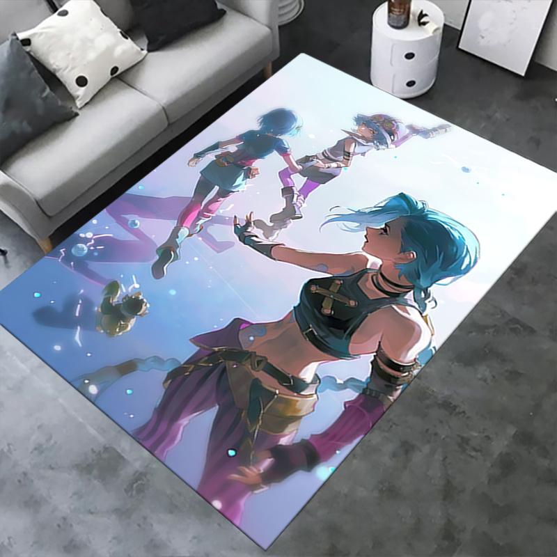 Jinx Charming Anime Character Office Chair Mat: Perfect for Home Decor, Office Use, and Gifts - Suitable for Various Rooms!.122372a