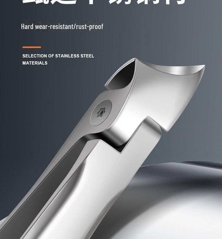 Кусачки для ногтей с большим раскрытием и наклоном - ножницы из нержавеющей стали для удаления пудры